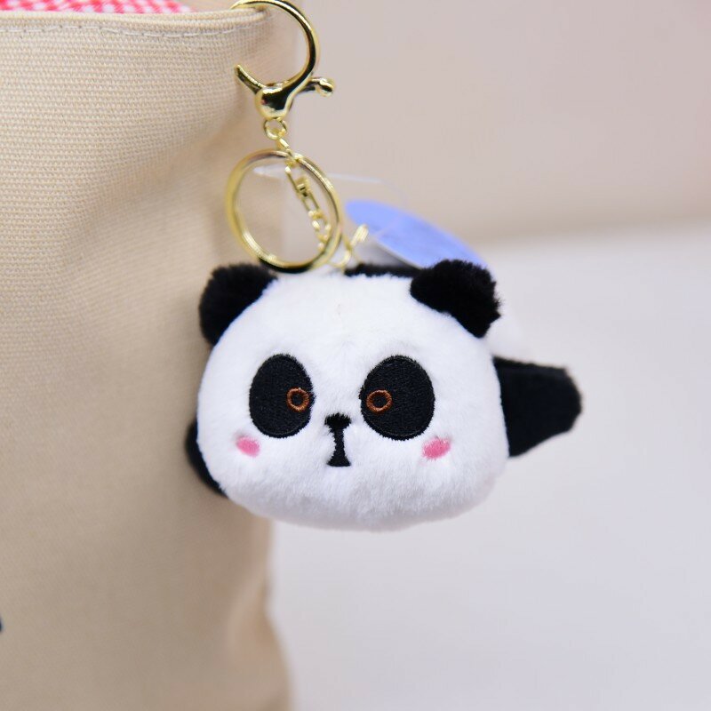 Cute Little Panda Plush Chaveiro para Crianças, Pingente de Yoga Criativo Dos Desenhos Animados, Brinquedo Kawaii para Meninos e Meninas, Presente de férias, Pingente de Mochila