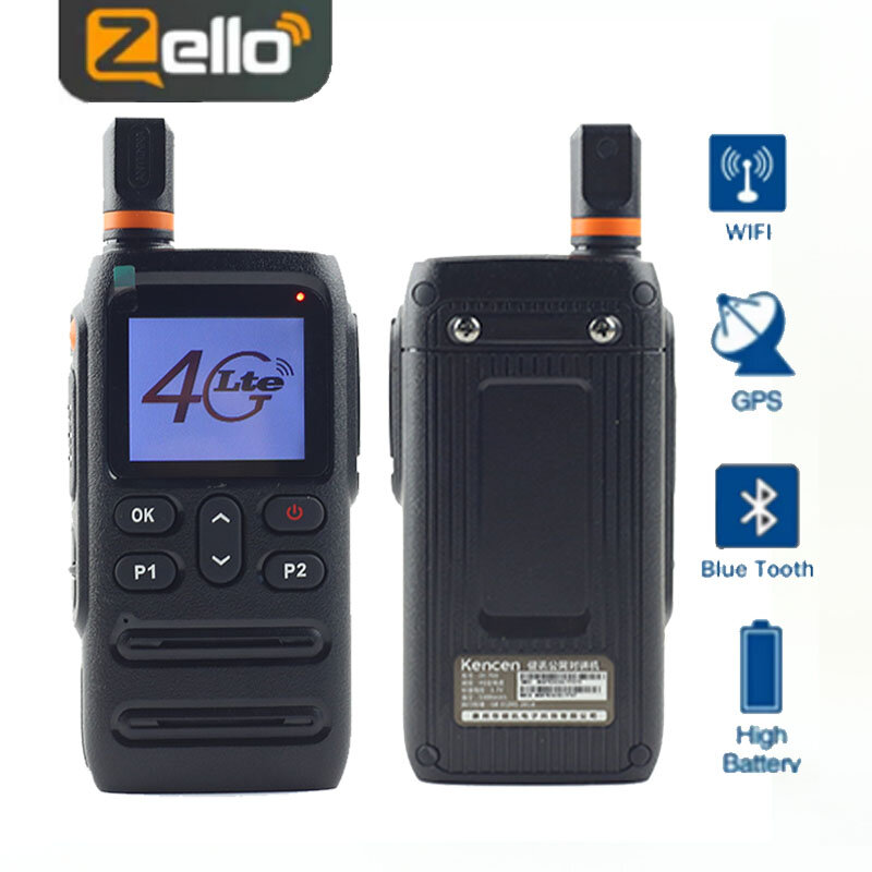Zello – walkie-talkie 4G, GPS, Wifi, bluetooth, portée longue portée, Mobile, Radio amateur, GSM/WCDMA/TDD-LTE/FDD-LTE, 100km, envoi rapide