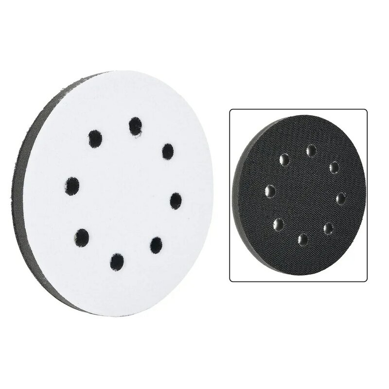 5 Inch 8 Holes Interface Pad Soft Interface Sanding Polishing Disc Protective Pad Backing Pad Sanding Disc