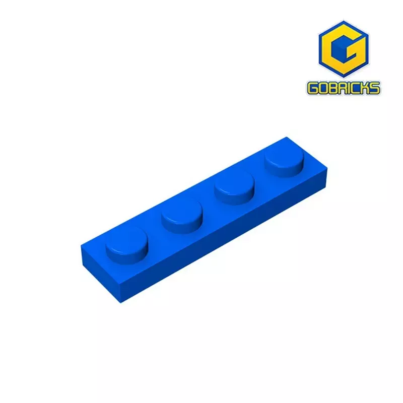 고브릭 GDS-504 플레이트, 어린이 DIY 빌딩 블록, 1x4, 레고와 호환 가능, 3710 조각