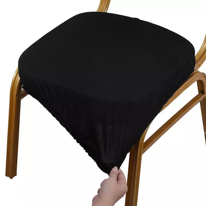 Modne pokrowiec na krzesło pokrowce na siedzenia domowe bankiet w jednolitym kolorze rozciągliwe na krzesło