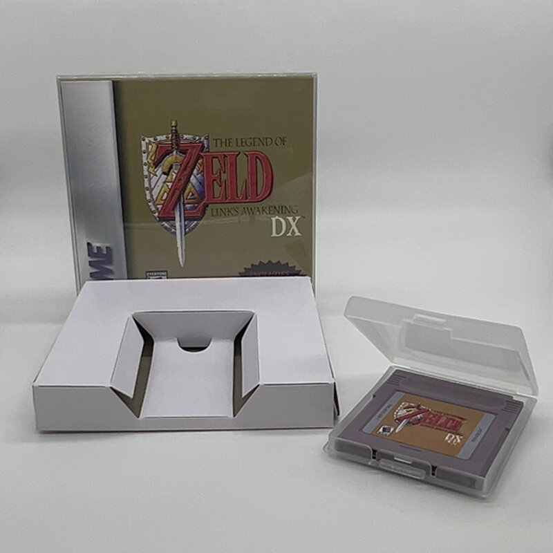 Gra GBC w serii Box zZelda przebudzenie DX wyroczni wieków na 16-bitową kasetę gra wideo bez instrukcji