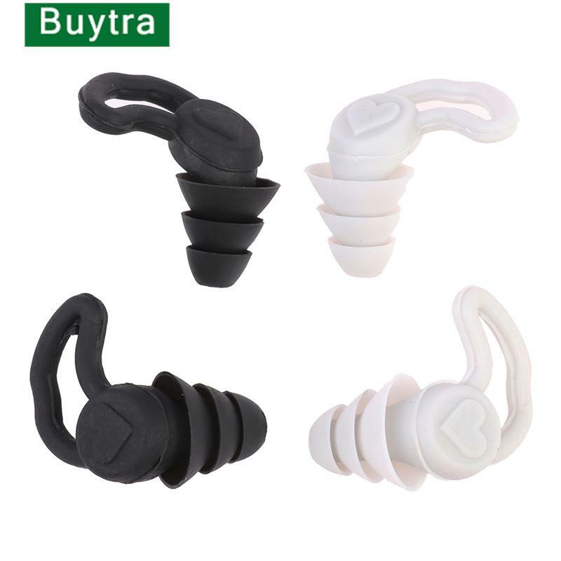 1Pair Soft Silicone Earplugs Noise Reduction Ear Plugs for Travel Study Sleep