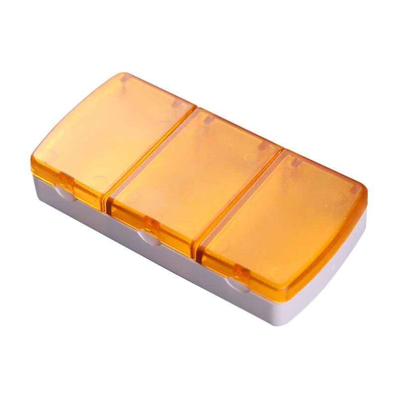 1PCS 3 Grids กล่องยากล่องยากรณีพลาสติกแบบพกพา Medical Drugs แท็บเล็ตกล่องเก็บยากล่อง