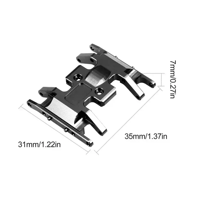 For Axial SCX24 90081 1/24 RC Crawler Car Metal Gearbox Mount Base Transmission Holder Skid Plate Upgrade Parts