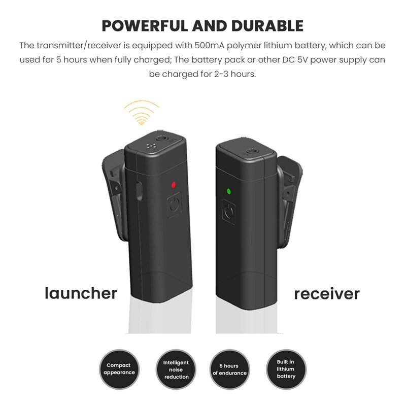 2X UHF Wireless In-Ear Monitor System Digital Sound Stage Sound Card Transmitter Receiver, 1 Receiver 1 Transmitter