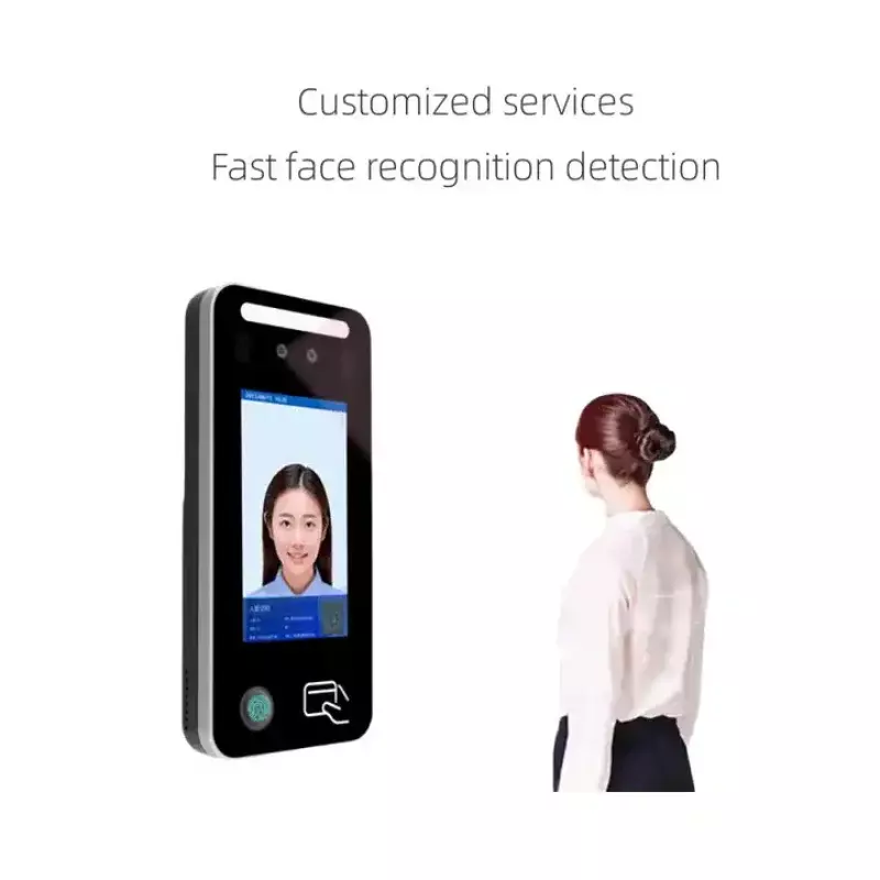 Control de Acceso de huella dactilar de reconocimiento facial, máquina de asistencia de tiempo facial, ANT