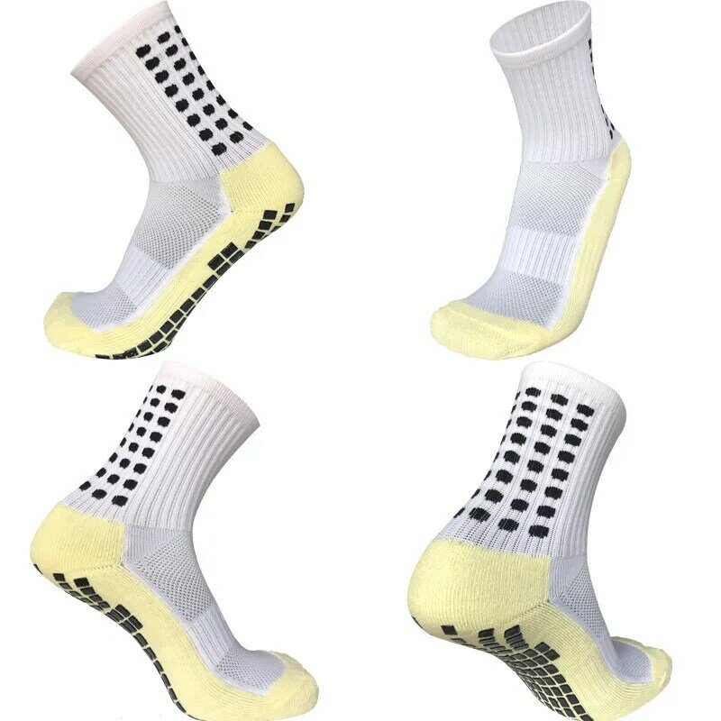 Нескользящие уличные футбольные носки, новые спортивные мужские и женские спортивные носки для футбола, утолщенные с квадратной фрикционной пленкой