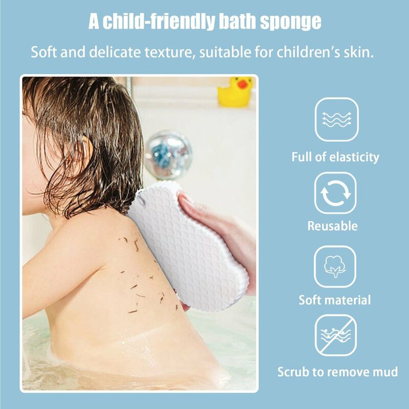 ใหม่ฟองน้ำนุ่ม Alat Penggosok Badan Bath Exfoliating Massager Scrub ฟองน้ำมายากลอาบน้ำแปรงทำความสะอาดผิวผิวหนังที่ตายแล้วอุปกรณ์กำจัด
