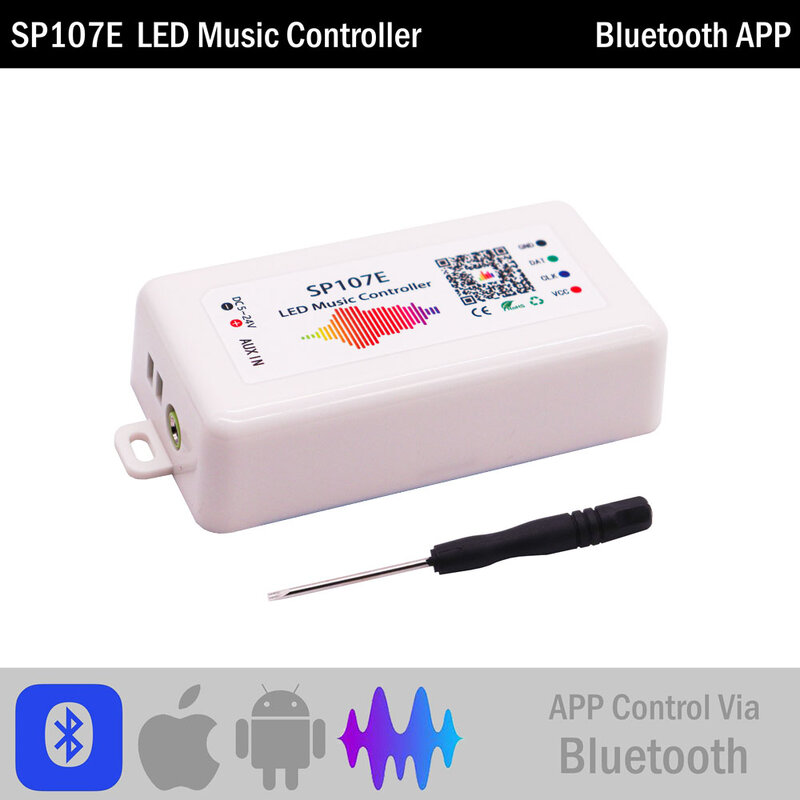 Controlador de luz Led inteligente WS2812B WS2811, tira de píxeles Led SP105E SP107E SP108E SP110E, Bluetooth/WIFI/música, DC5-24V