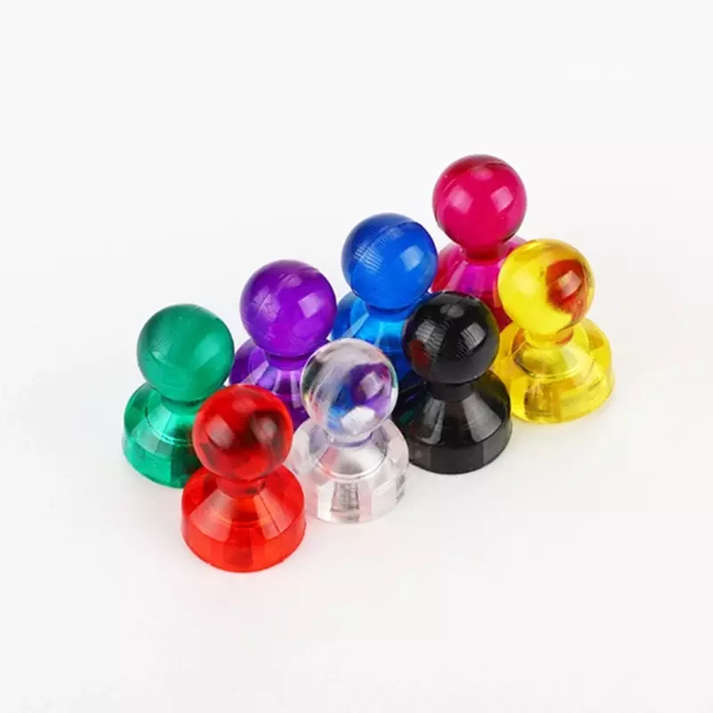 Confezione da 5 magneti colorati per lavagna, forti puntine magnetiche, confezione da puntine magnetiche