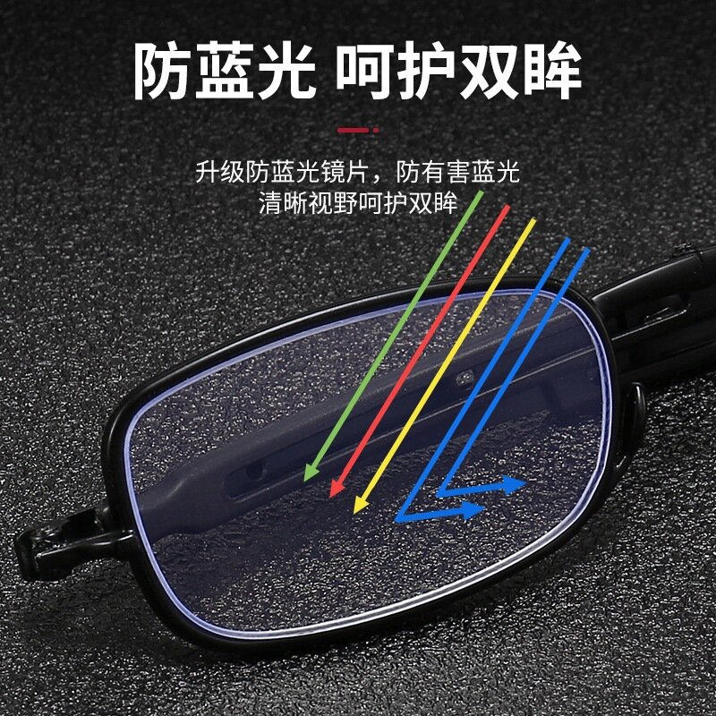 Anti-Blue Light Glasses Anti-Radiation Reading Glasses Women Men Anti-Fatigue Ultralight Foldable