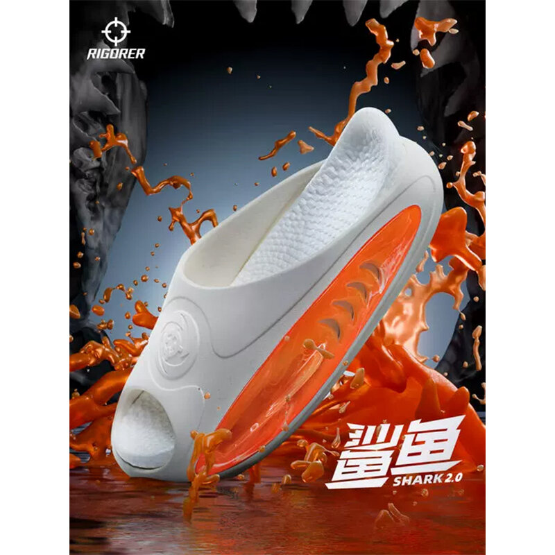 Rigerer Shark-Sandalias impermeables para hombre y mujer, zapatillas de baloncesto Súper suaves, nuevo diseño, Z324160507, 2,0