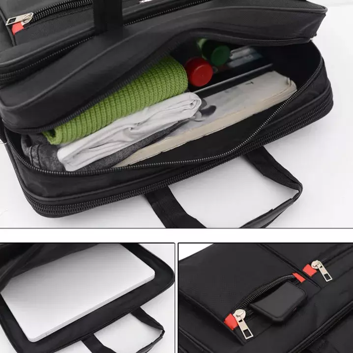 Tas kantor praktis, perjalanan diperlukan tas penyimpanan Laptop kantor mencerahkan gaya tas bahu selempang aksesoris kantong