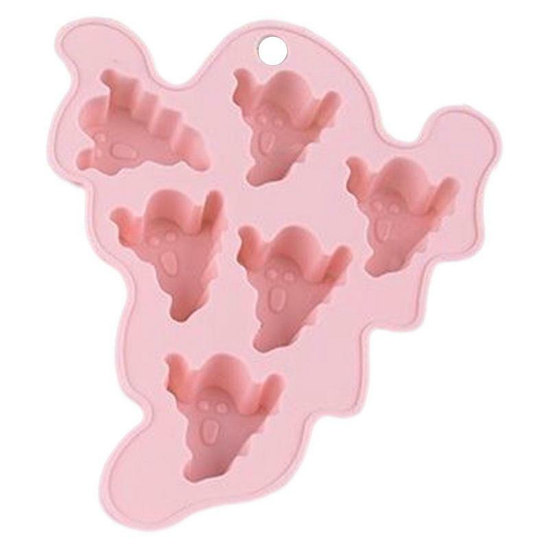 Halloween Molds Toy For Baking Silicone Ghost Bat Mould Non-Stick Chocolate Jelly Fondant Cake Mold For Handmade Party Supplies