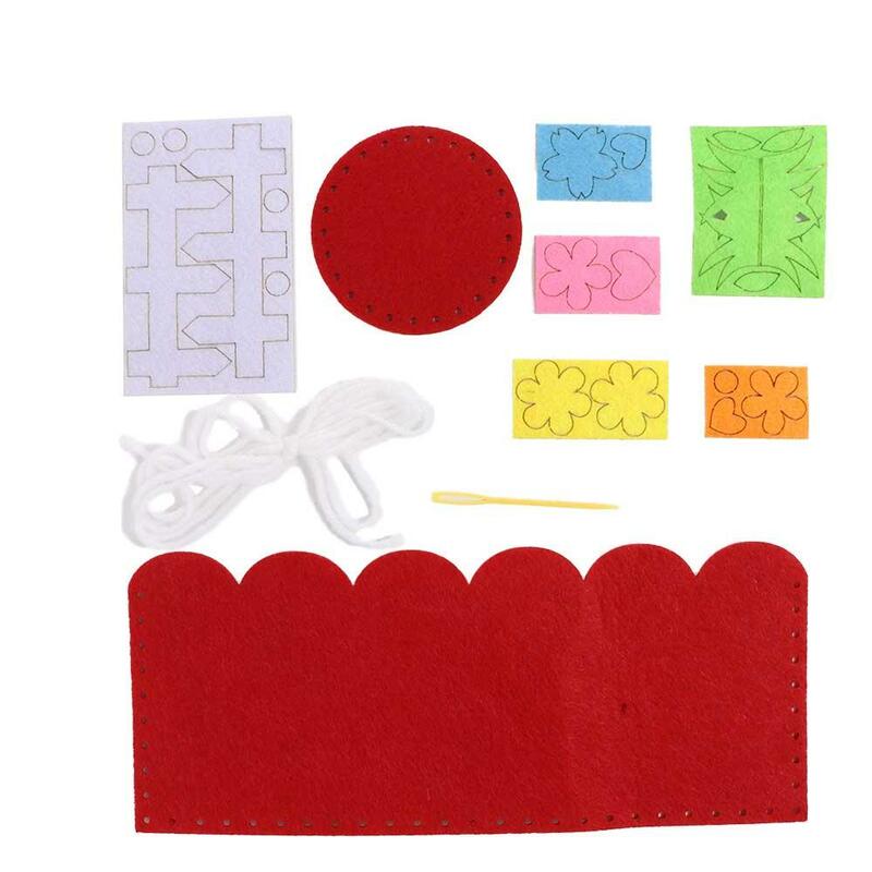 Kreative Material packung Handwerk Spielzeug Kunst handwerk für Kinder Vlies Handarbeit Stift behälter DIY Bleistift halter DIY Stift halter