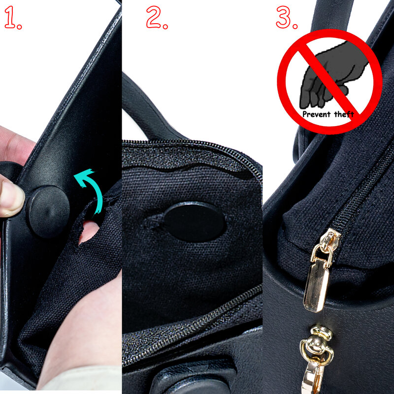 Bolso de mano grande de EVA para mujer, bolsa de viaje al aire libre, incluye forro interior, bolso de hombro femenino de estilo informal, bolso de moda de playa