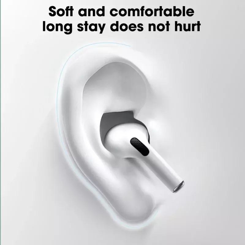 Untuk Apple AirPods Pro 2 1 memori busa telinga Tips silikon telinga bantalan pengganti Earphone Earpads earplug Cap Kecil Sedang besar