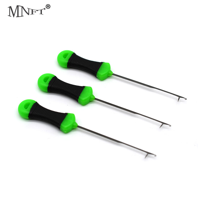 MNFT 3Pcs Fishing Boilies Bait Needle Carp Fishing Hair Rigs Splicing Making Tools Rigs Loading Accessories