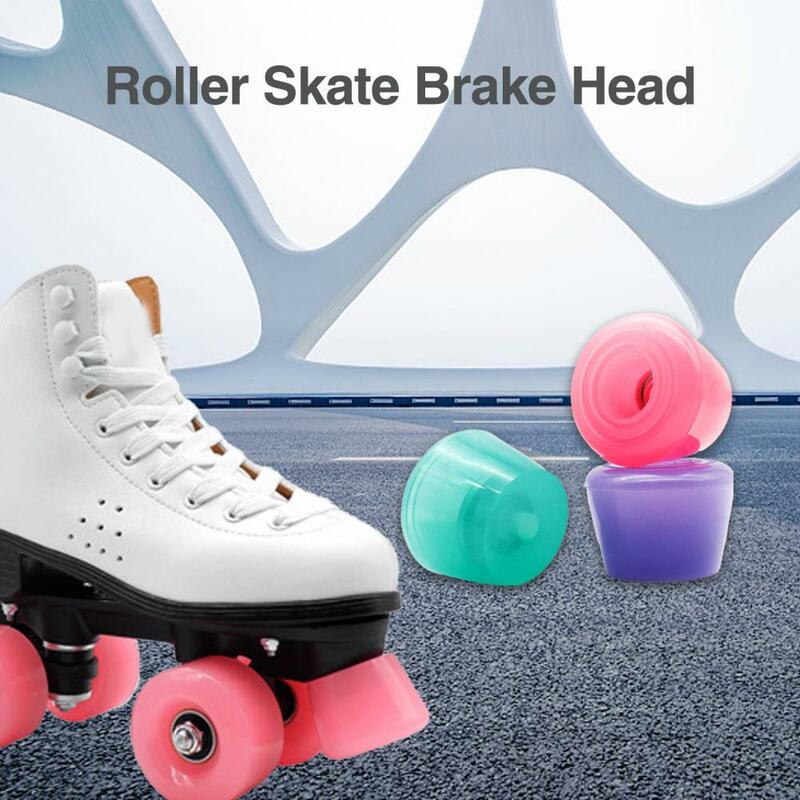 2 pezzi tappi per dita freno comodo doppio Roller Skate Toe stop spine accessori per ruote da Skate