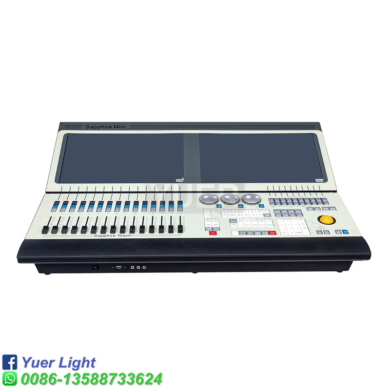 YUER Sapphire mini Controller Stage Lighting Pearl Controller DMX512 Tiger Touch Console v11 con Flycase Light Show DJ Disco