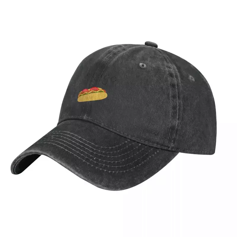 Chicago Hotdog Cowboy Hat, chapéus de viseira térmica para homens e mulheres, novo