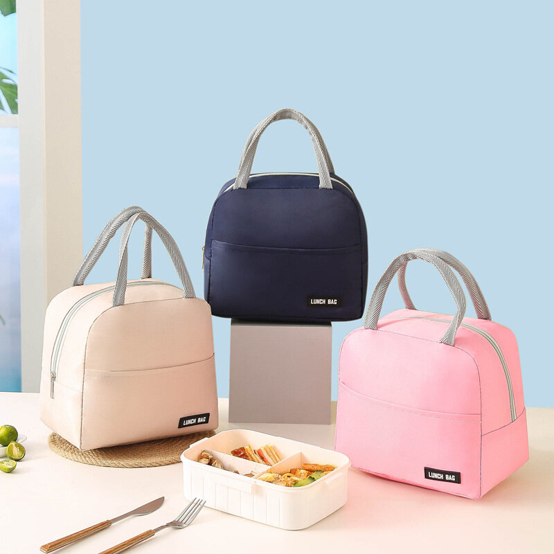 Isolamento portátil Bento Bag, Student Lunch Box, Impermeável, Multi Funcional, Térmico, Sólido, Twire, Piquenique