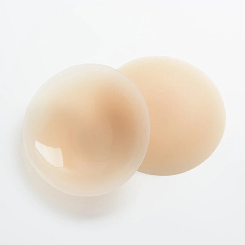 Mulher nude bras nipple cover brest almofadas silicone invisível em volta de silicone caixa capa vestido de casamento sutiã auto adesivo reutilizável