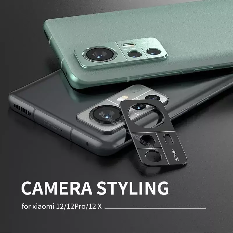 جراب واقي لعدسة الكاميرا المعدنية ، مجوف ، بدون زجاج ، مناسب لـ Xiaomi 12T Pro ، 12X ، 12Pro ، 12s Ultra ، Mi 12s