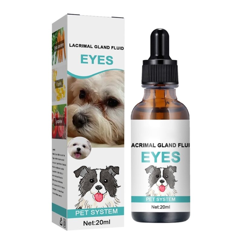 Dog Tear Remover Eyes Wash Drops Tears Stain Dry Eyes Treatments 20ml