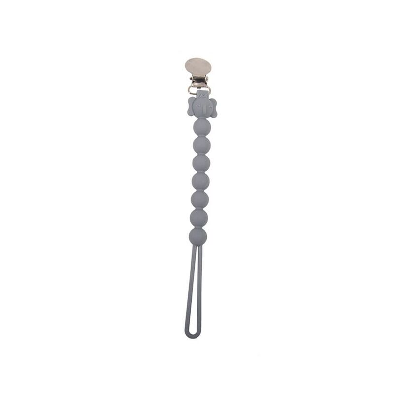 Cadena de silicona antideslizante para chupete de bebé, accesorio de seguridad anticaída, multicolor, útil, soporte para pezón, Molar, Clips