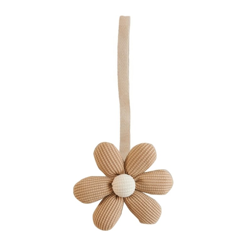 Elegante ciondolo a forma clip per ciuccio a forma fiore, ciondolo portachiavi con decorazione floreale a catena per
