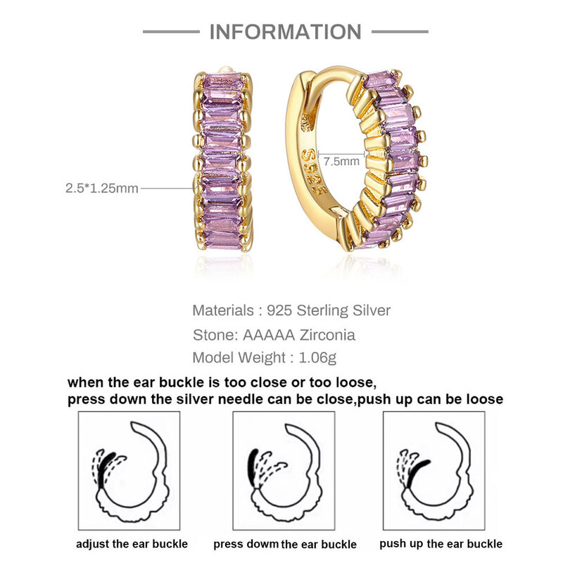 925 Sterling Silver Geometric Oval Hoop Earrings For Women Simple Metal Style Detachable Earrings For Women