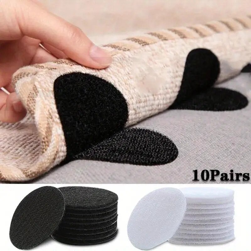 10 paia di forte nastro per tappeti Anti-arricciatura adesivi antiscivolo pinza per tappeti adesivi bifacciali autoadesivi
