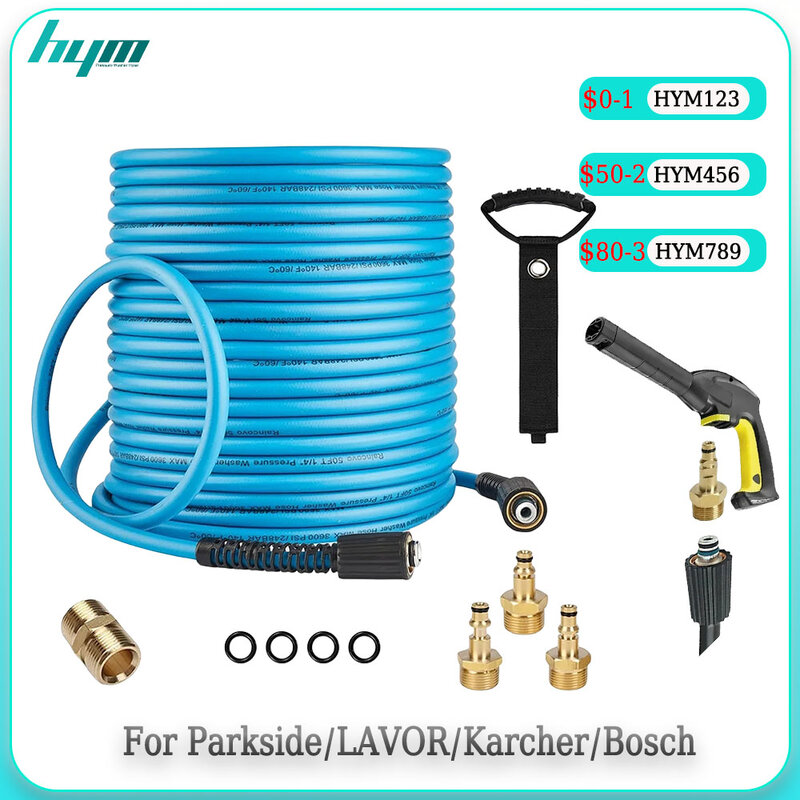 Nettoyeur haute pression tuyau rette voiture livres d'eau rallonge tuyau M22-Pin 14/15 pour Karcher Parkside LAVOR Bosch adaptateur