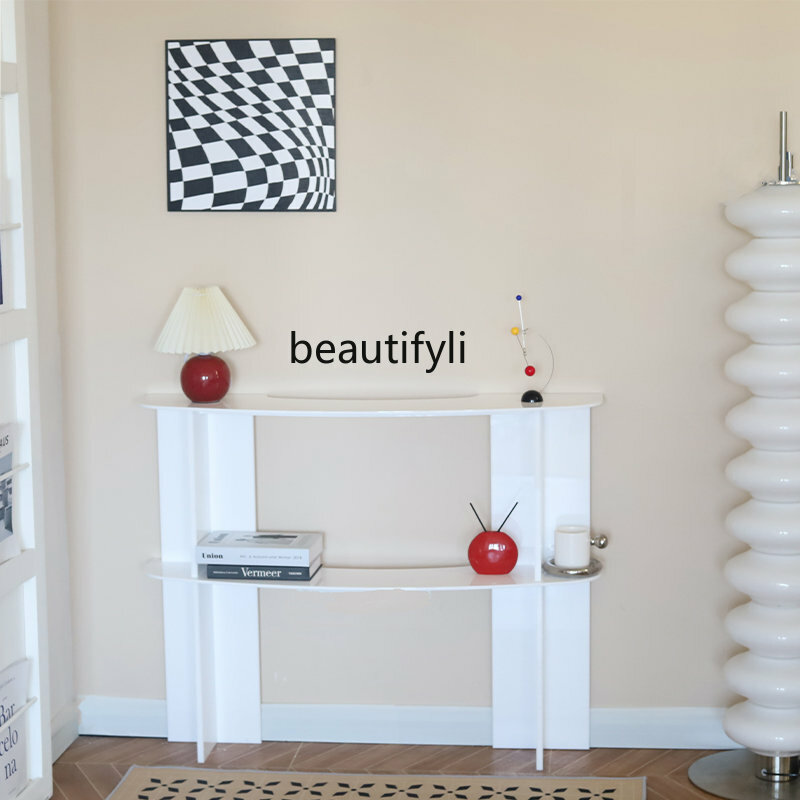 Yj – Table de couloir murale en acrylique, support de rangement Simple et créatif