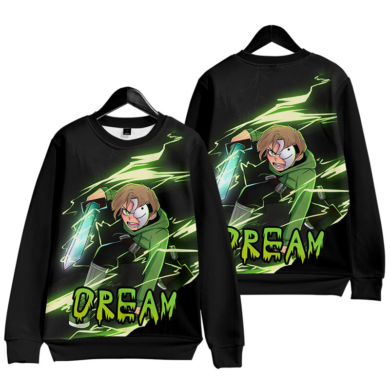 Game Dream Clothing Long sleeved T-shirt Surrounding Dreamwashaken Same Men's and Women's Round Neck Sweater