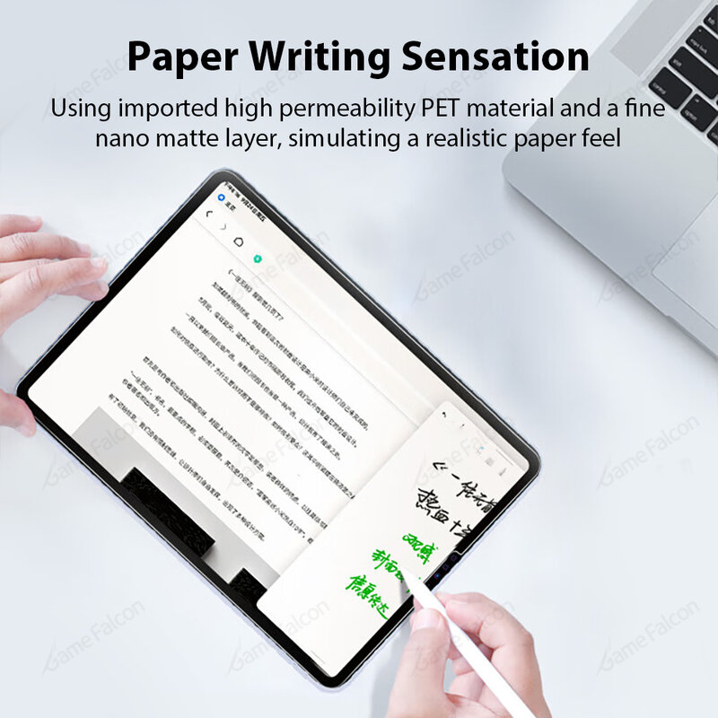 Matte Like Paper Film For Ipad Pro 11 12.9 6th 12 9 9th 10th Generation 10.9 Screen Protector For Ipad Air 5 4 Mini 6 10.2 9.7