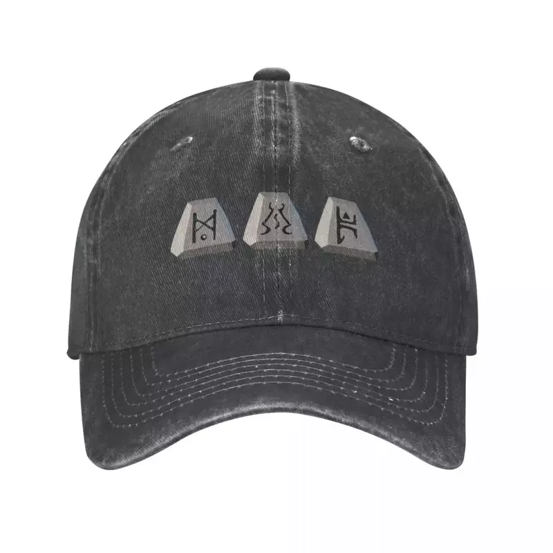 Rätsel Rüstung-Runenwort-horizontaler Cowboyhut großer Hut Luxus kappe Thermo visier Golf Frauen Männer