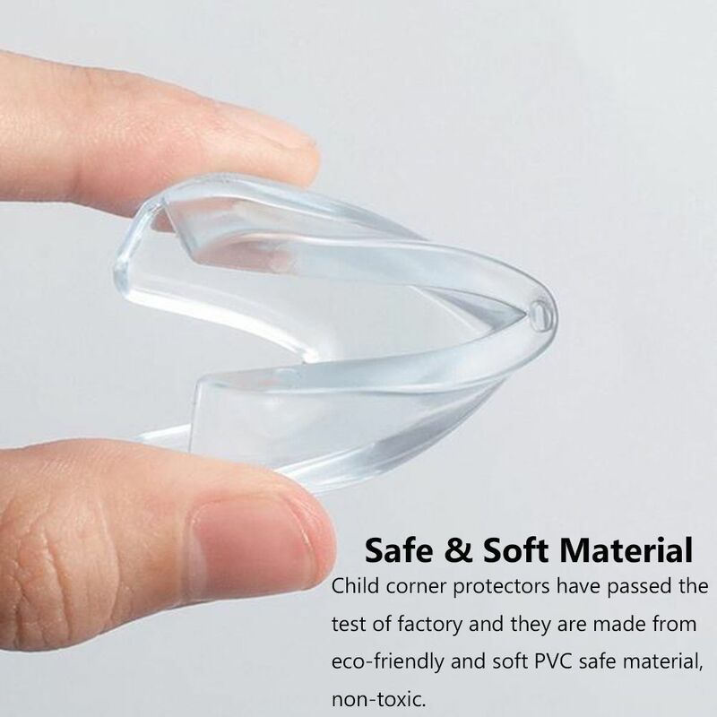 Soft Silicon Corner Protector for Table Corner, Anti-colisão Strip, Edge Protection, Security Guards for Kids, 4PCs
