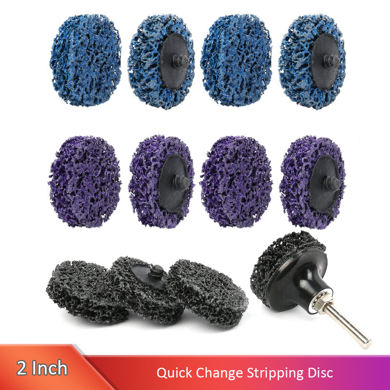 2 Inch Quick Change Stripping Disc Doral Disc Easy Strip and Clean Discs with 1 Disc Pad Holder Paint and Rust Remover Stripper