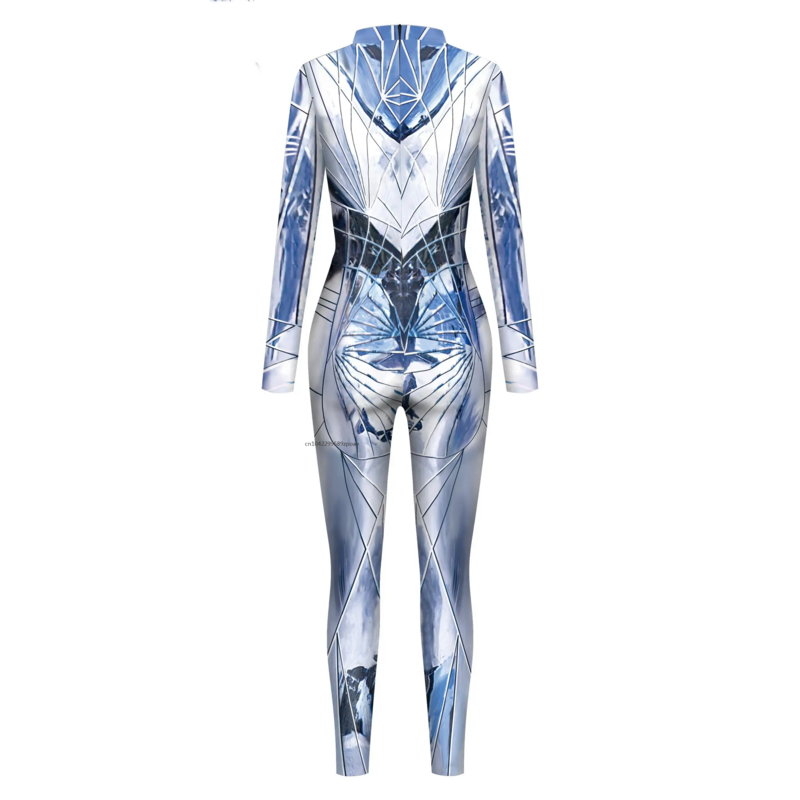 2024 Halloween Carnival Future Technology Cosplay Costume Robot Steampunk Zentai Bodysuit Fancy Suit Jumpsuits