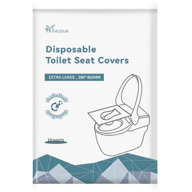Disposable Toilet Cover Flushable Water Paper Portable Travel Camping Gift