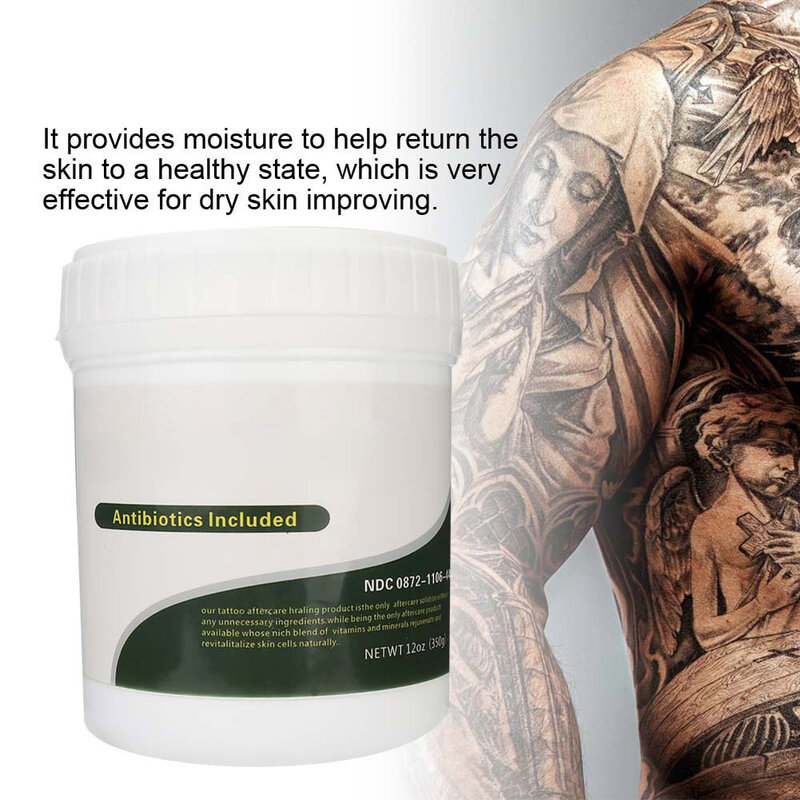 Ungüento para tatuajes, crema hidratante no tóxica para la piel, curación rápida, suministros para tatuajes corporales, 118ML/350ML/1180ML, 1 caja