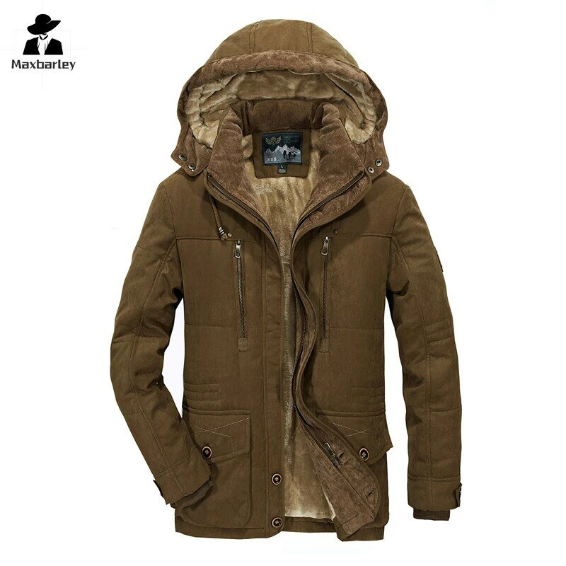 남성용 양털 두꺼운 방풍 파카, 등산 후드 스키 전술 레트로 재킷, 겨울 코트, 2023 신상