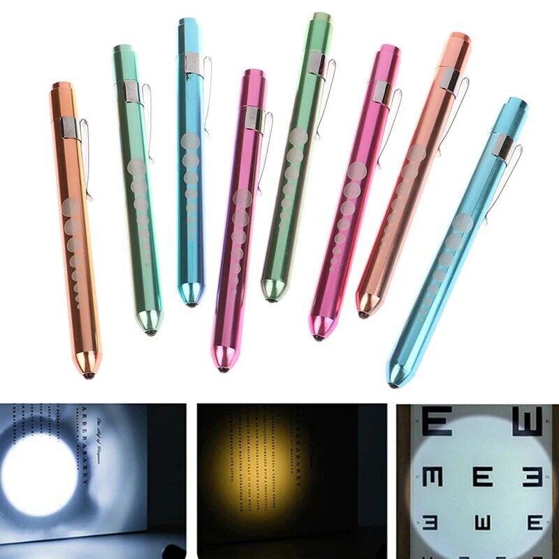 LED 손전등 작업 조명 응급 처치 펜 라이트, 토치 램프, 눈동자 의료 펜 라이트