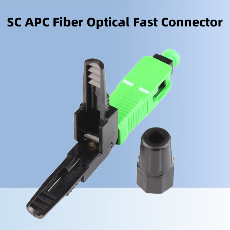 100PCS SC/APC Bereich Montage-typ Faser Schnelle Stecker Optische Kalt Adapter 55mm/60mm einfügedämpfung ≤ 0,3 dB