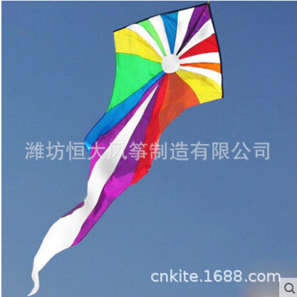 Weifang-Kite fantasma com cauda longa grande, colorido e bom voo, presente para amigo, 6m, novo
