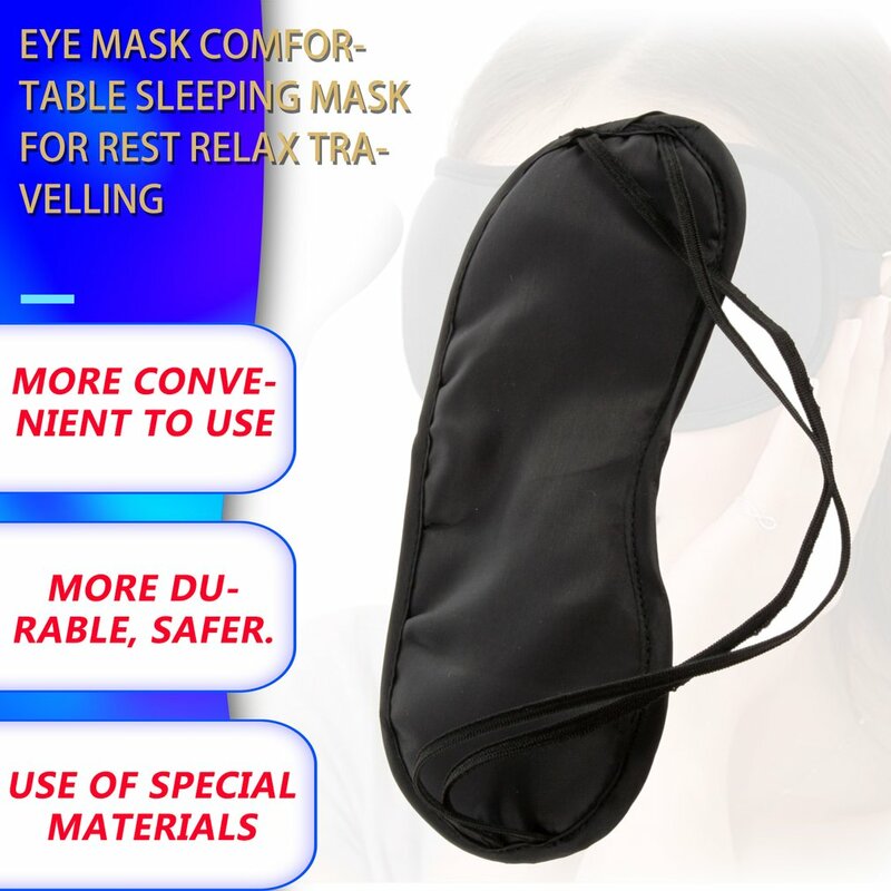 男性と女性のための快適なスリーピングマスク,ファッショナブルな目のパッチ,背もたれとリラックスできる,睡眠のためのポータブルアイパッチ