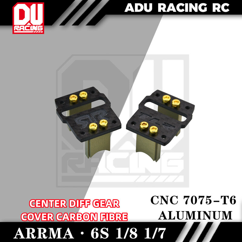 ADU Racing CENTER DIFF – couvercle d'engrenage en fibre de carbone CNC 7075 T6 en aluminium pour TYPHON ARRMA 6S